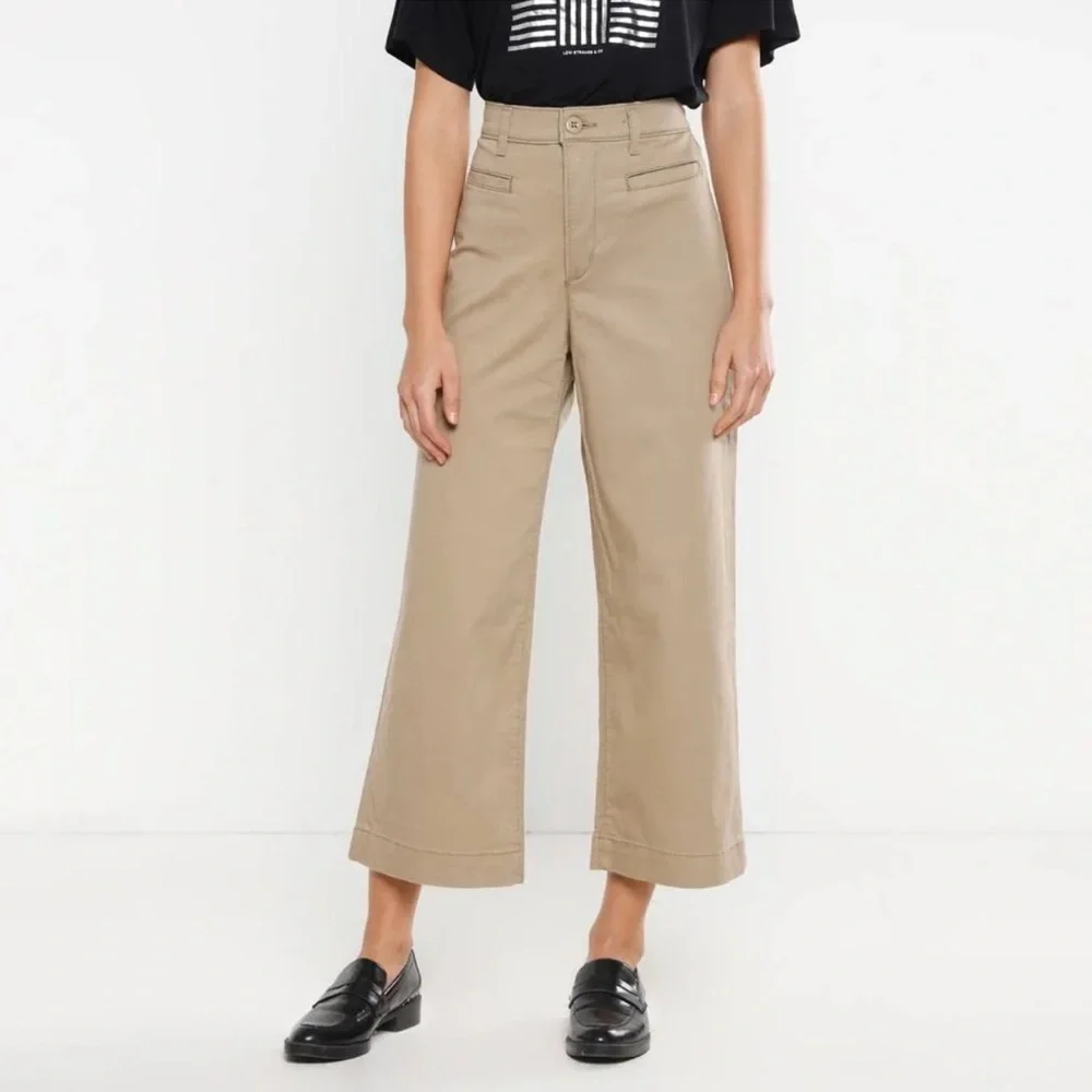 Women’s Levi’s Ribcage Wide Leg Cropped Pants Size 26 x 26